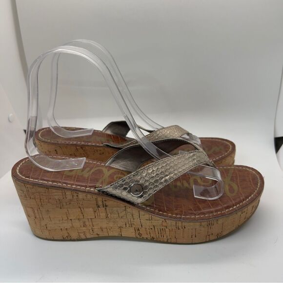 Sam Edelman Flip Flop Wedge Sandal 9.5 - Picture 3 of 10